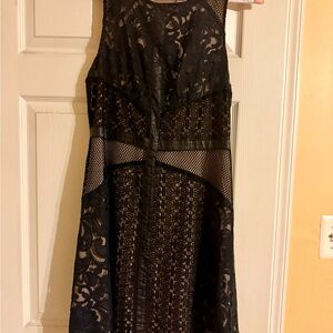 Elegant Black Lace Dress